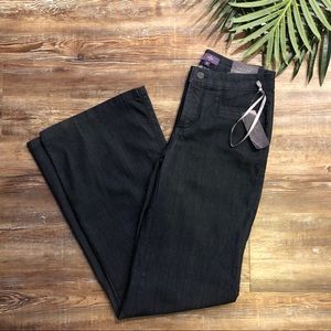 NYDJ Trouser wide legged Jeans size 0